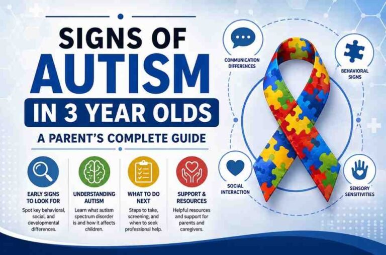 Sign of autism in 3 year olds
