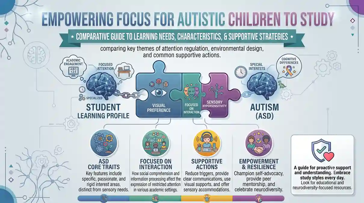 focus for autistic child to study​